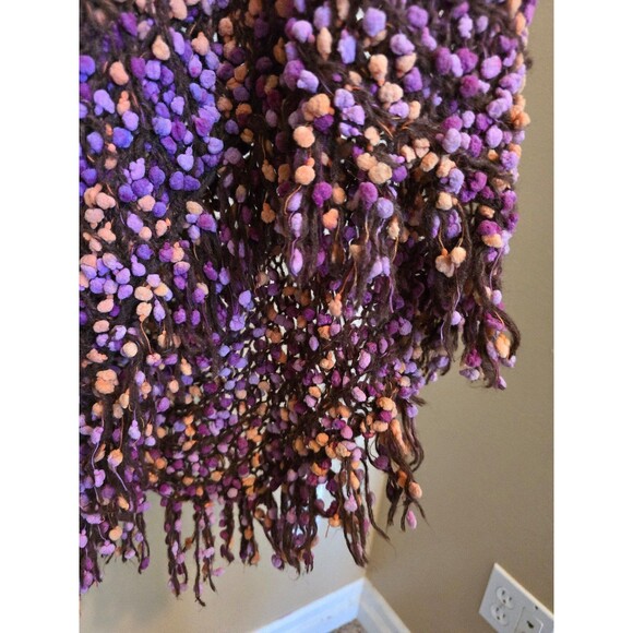 Kenneth Cole asymmetrical pom poncho ( one size fits most) - Picture 8 of 9